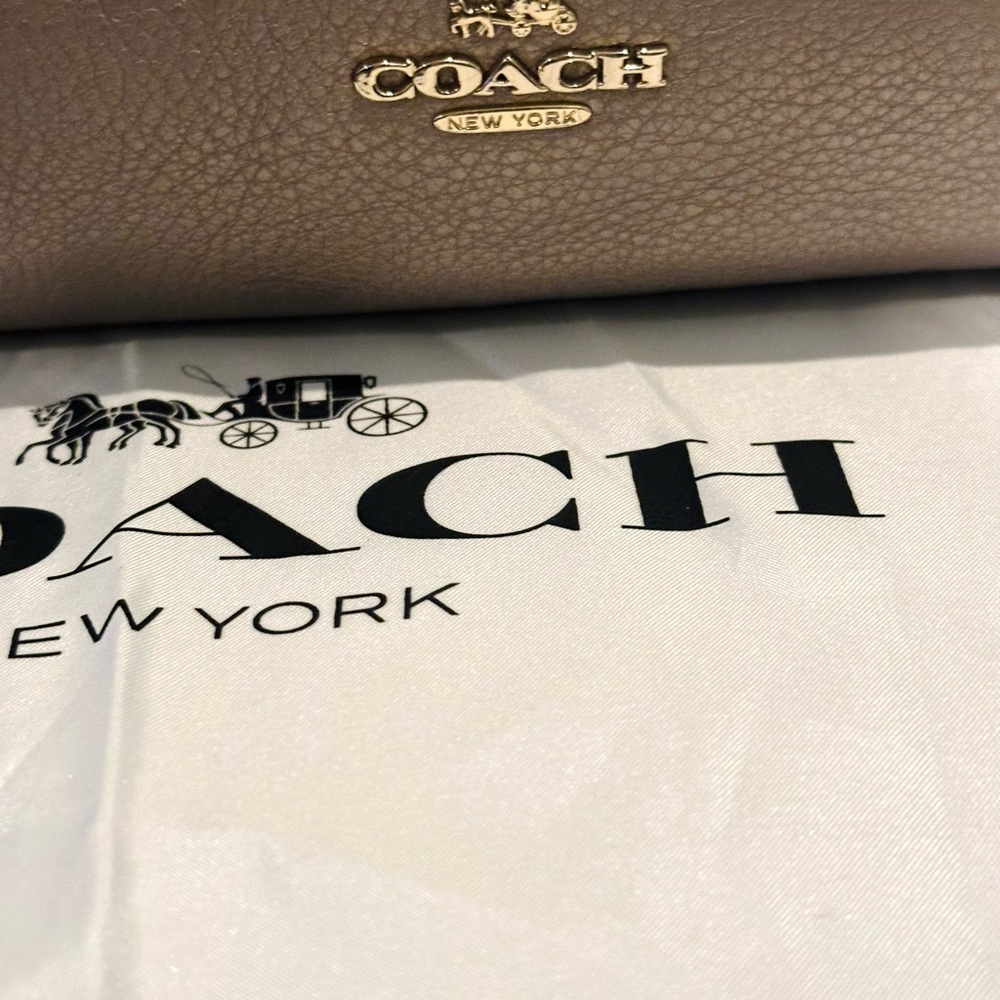 COACH Isabella Shoulder/Crossbody Bag,Pebble Leather,Light Metallic Champagne - Picture 5 of 15